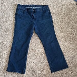 Jennifer Lopez Dark Blue Flare Jeans - High Rise Wide Leg